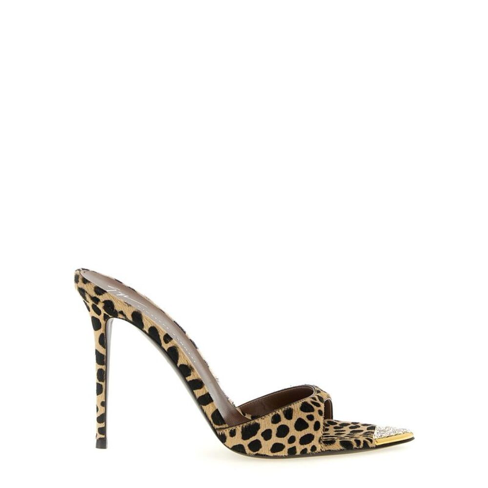 Giuseppe Zanotti Multicolor Calfskin Stiletto Heel Women's Sandals